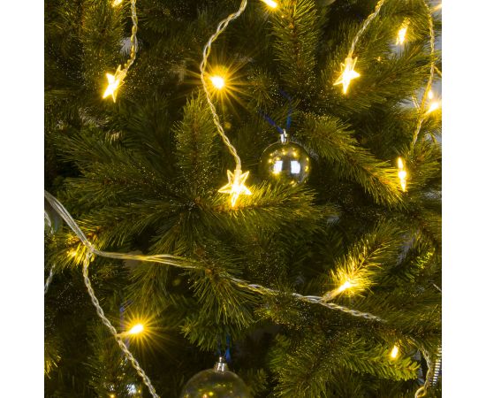 Гирлянда бахрома 64 LED, 1,8м, теплый белый