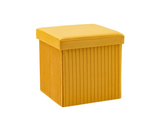 Пуф складной с ящиком Store Square жёлтый