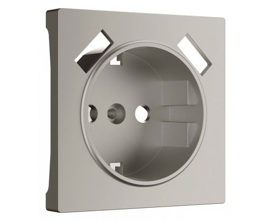 Накладка для розетки с заземлением и 2хUSB Werkel дымчатый W1279504