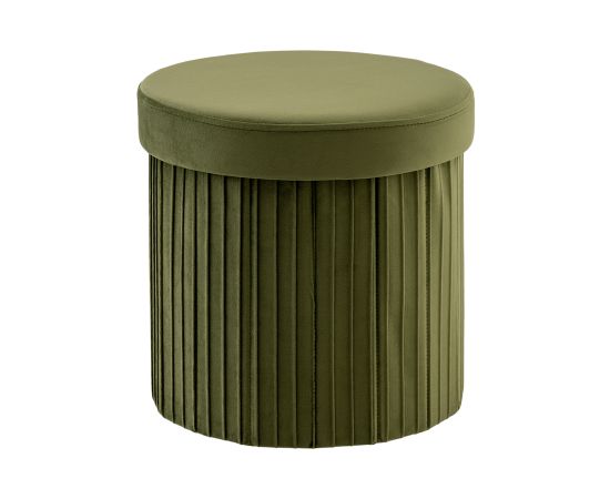 Пуф складной с ящиком Store Round травяной