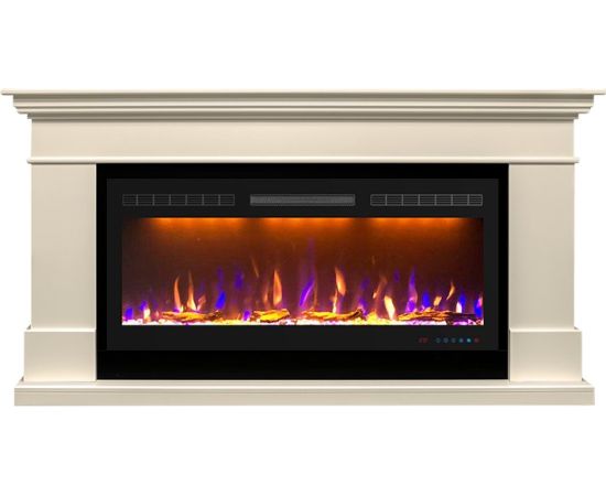 Каминокомплект California  - Слоновая кость (Высота 860) с очагом Crystal 40 RF