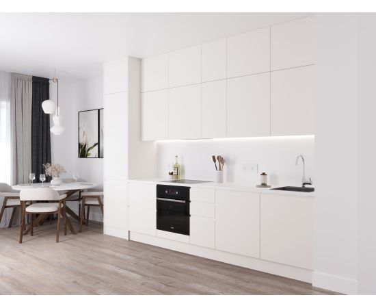 Кухня Комфорт Bianco, прямая, 2700-2900 мм