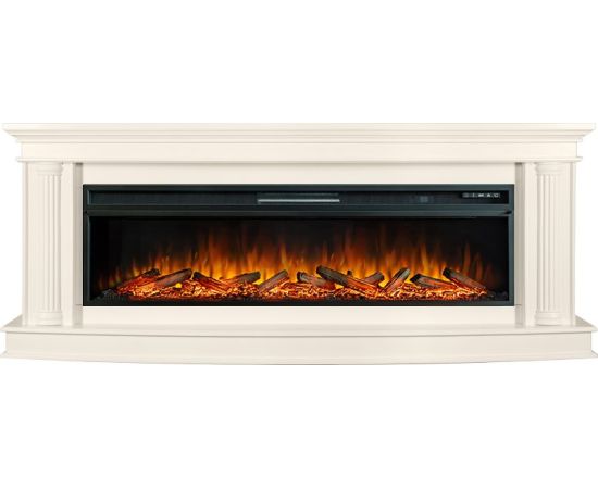 Каминокомплект Rome 60 - Слоновая кость с очагом Vision 60 LOG LED