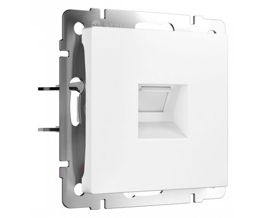 Розетка Ethernet RJ-45 и со шторками, без рамки Werkel белый матовый W5120001