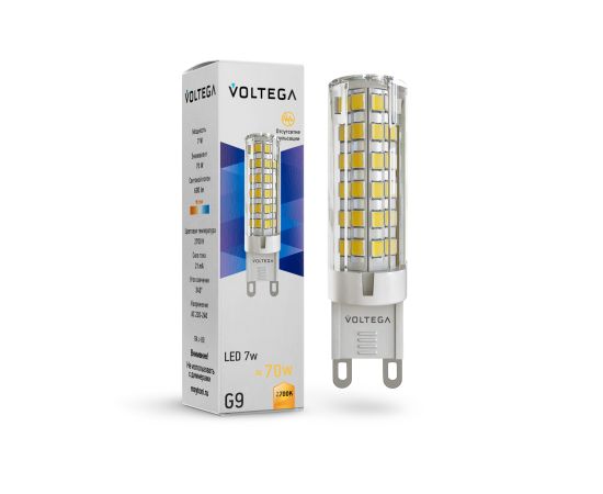Светодиодная лампа Voltega Simple Capsule 7W 2700K G9
