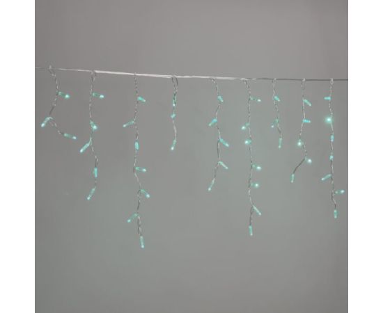 Гирлянда бахрома с Колпачком 3,1 x 0,5 м Аква 220В, 120 LED, Провод Прозрачный ПВх, IP65 LTC