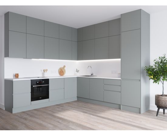 Кухня Комфорт Grey, угловая, 5200-5400 мм