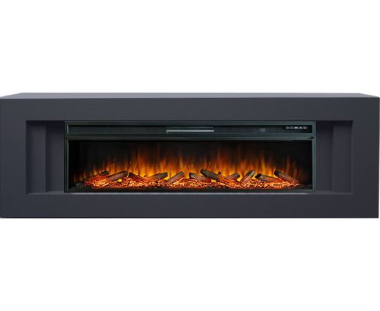 Каминокомплект Line 60 SFT (Разборный) - Серый графит с очагом Vision 60 LOG LED