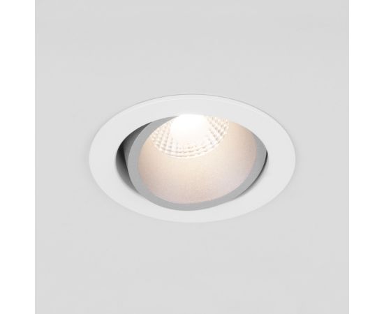 Встраиваемый точечный светодиодный светильник 15267/LED 7W 4200K белый/серебро