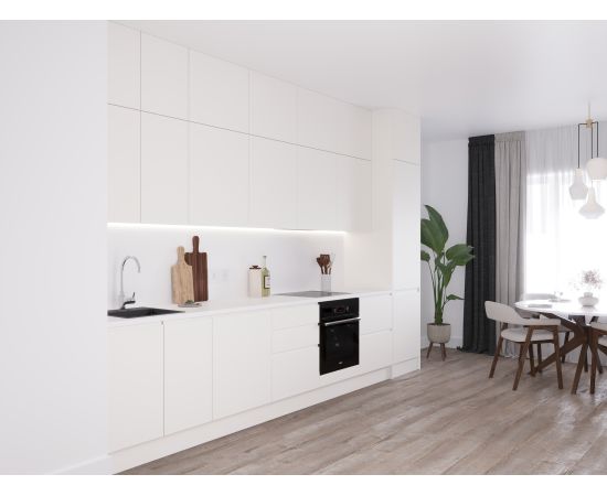 Кухня Комфорт Bianco, прямая, 3200-3400 мм