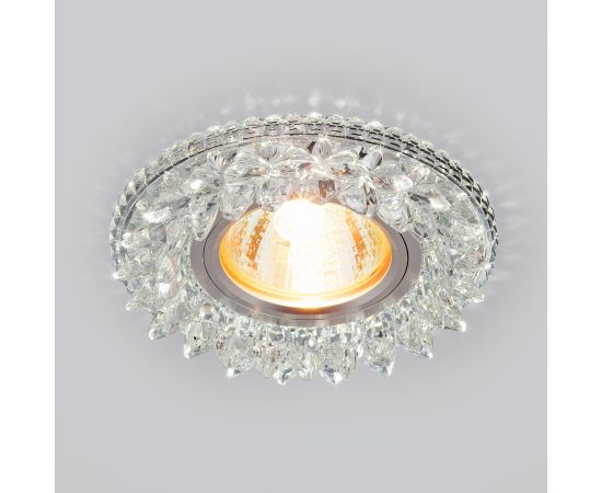 Встраиваемый точечный светильник с LED подсветкой 2212 MR16 CL прозрачный