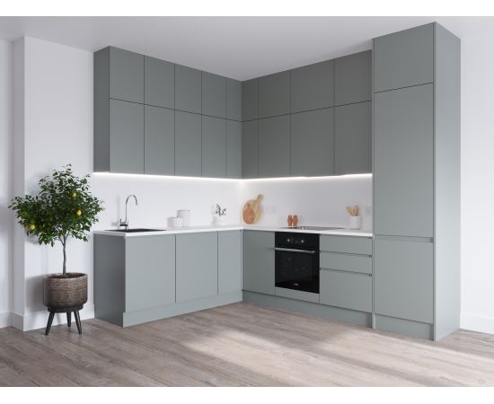 Кухня Комфорт Grey, угловая, 4450-4650 мм