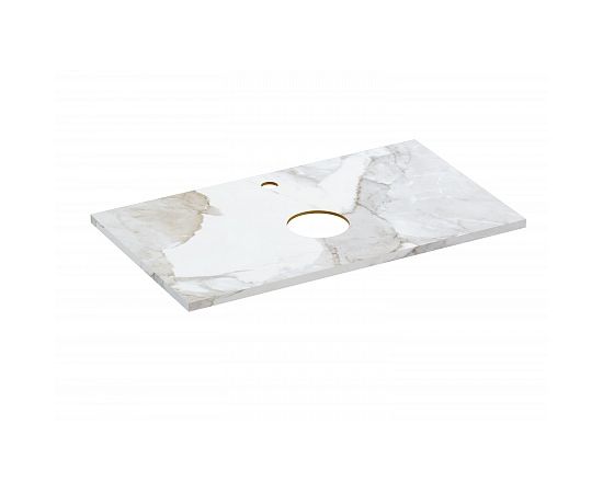 Столешница Cersanit STONE из керамогранита Life 80x45x2 белый сатиновый