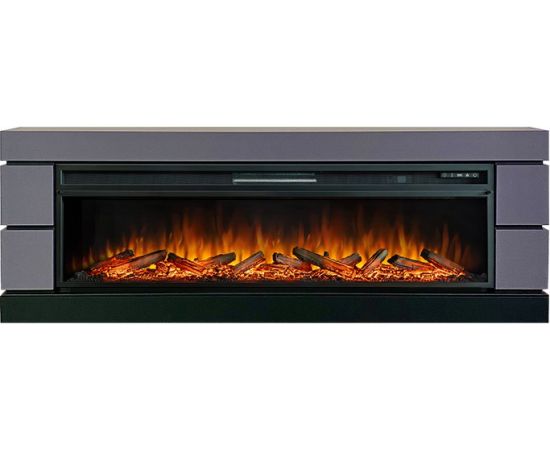 Каминокомплект Modern 60 SFT (Разборный) - Серый графит с очагом Vision 60 LOG LED