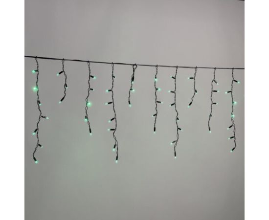 Гирлянда бахрома с Колпачком 3,1 x 0,5 м Зеленая 220В, 120 LED, Провод черный ПВх, IP65 LTC