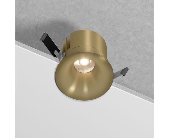 Светильник встраиваемый светодиодный Bliss 15W 4000K латунь 25070/LED