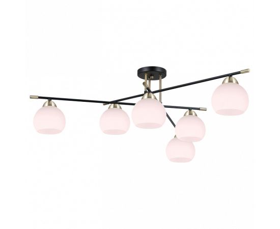 Потолочная люстра ILLUMICO IL0446 IL0446-6CSQ-24 BK AB LIBRA