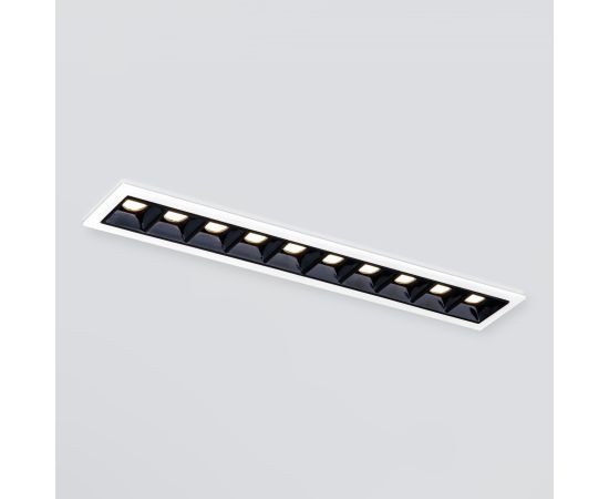Встраиваемый точечный светодиодный светильник 9922 LED 20W 4200K белый/черный