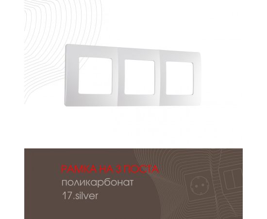 Рамка из поликарбоната на 3 поста Arte Milano