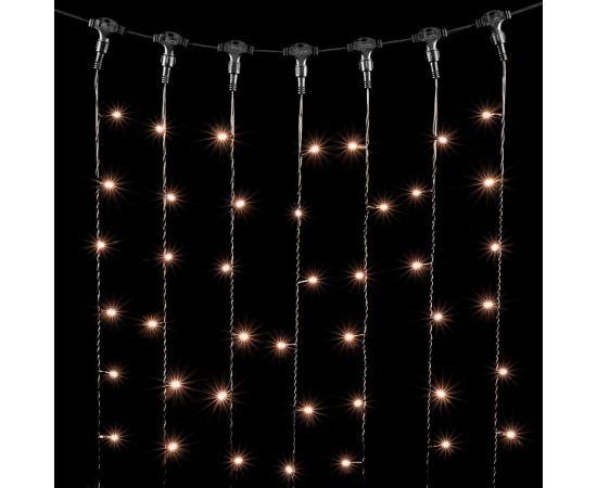 Гирлянда LTC Занавес 1 x 9 м Экстра Тепло-Белый 220В, 900 LED