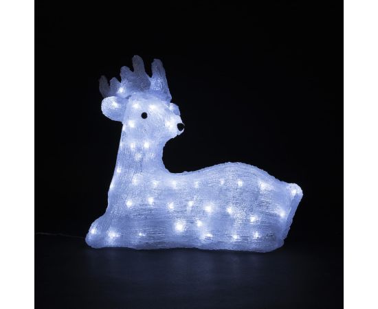 Светодиодный Олень 45см Белый 24В, 80 LED, IP54