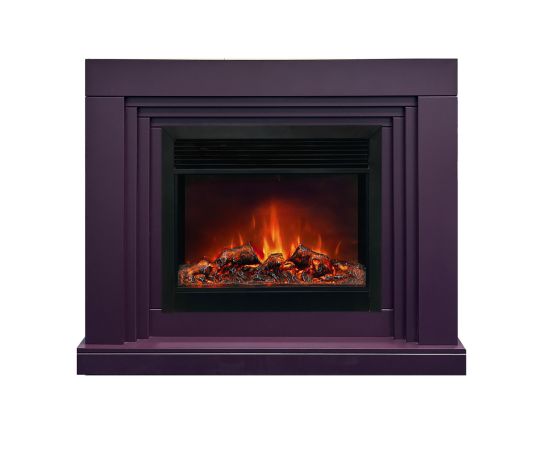 Электрокамин Stanley 26 Plum с очагом Moonblaze Deluxe Black