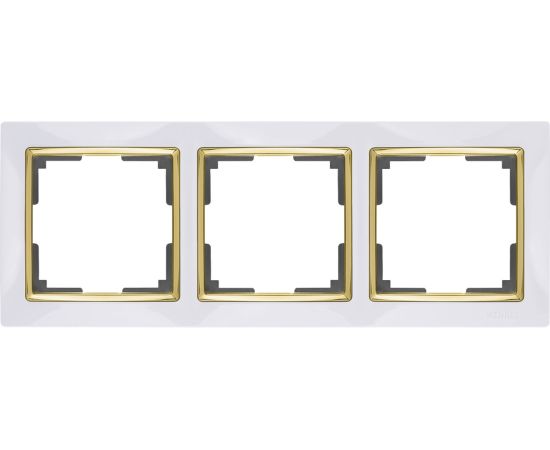 Рамка на 3 поста Snabb WL03-Frame-03-white-GD