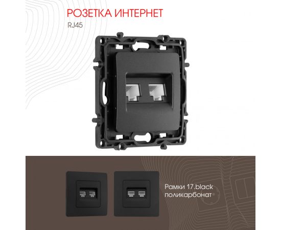 Розетка RJ45 х 2 Arte Milano