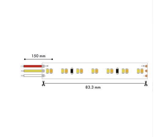 Светодиодная лента MIX 5M, SMD2835, 19.8W/m, 2700-6500K, IP20 Favourite
