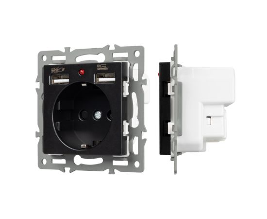 Розетка одинарная с USB Arlight SCT-MUAA-PL