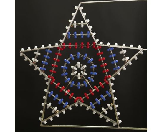 Светодиодная Консоль Ретро Звезда 120 x 130 см, Триколор, 220В LTC