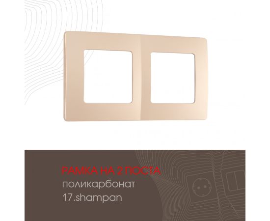 Рамка из поликарбоната на 2 поста Arte Milano