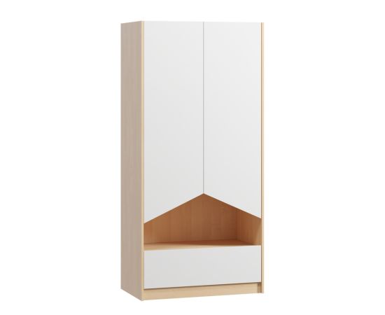 Распашной шкаф Пенни-2 Plywood White