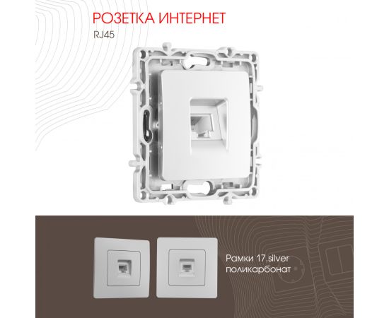 Розетка интернет RJ45 Arte Milano