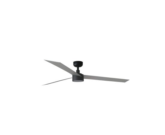 Потолочный вентилятор CRUISER XL Ш1600mm черный 3 P алюминий 18W LED CCT DIM