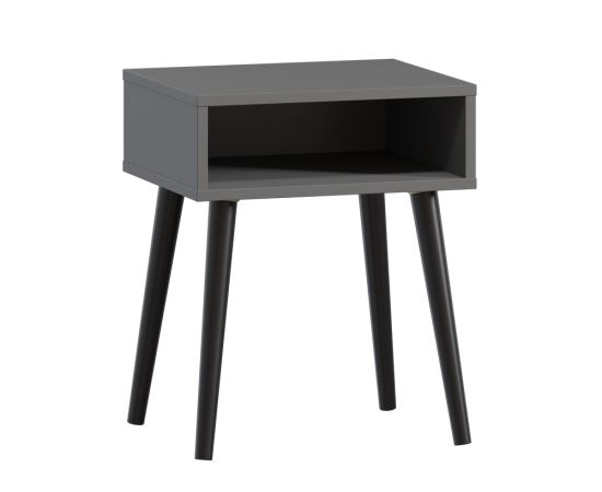 Тумба прикроватная Ивейн-1 Open Grey Black