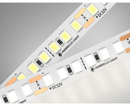 Светодиодная лента GS1302 2835 180Led /14.4W m/ 12V IP20 4500K 5m (2 конт.) Ambrella Light GS ILLUMINATION