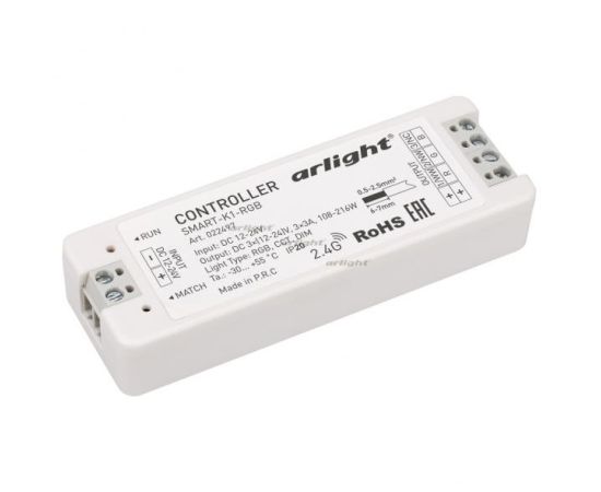 Контроллер SMART-K1-RGB (12-24V, 3x3A, 2.4G)