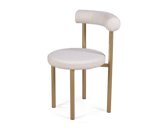 Стул Biggi, букле Turin ivory / опоры золото