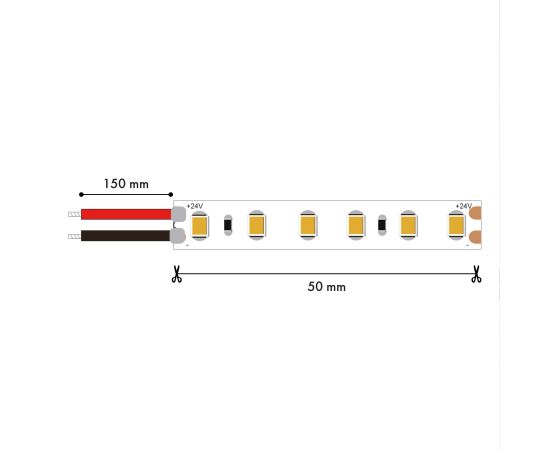 Светодиодная лента 5M, SMD2835, 14.4W/m, 4000K, IP20 Favourite