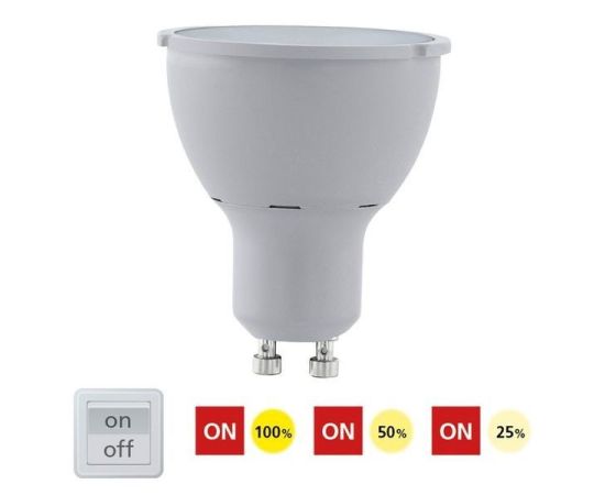 Лампа светодиодная GU10 5W (теплый свет), диммируемая