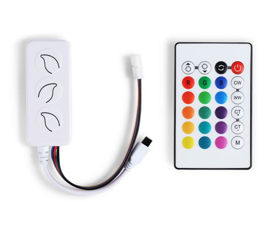 Контроллер WIFI Tuya для светодиодных лент RGB+CCT с управлением белого света c ИК пультом GS11601 Ambrella Light GS